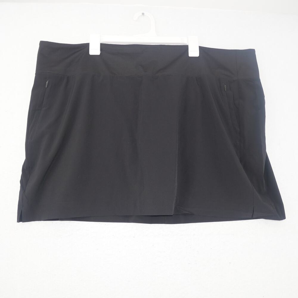 NEW Athleta Soho Skorts Shorts  Women's Plus Size 26 Black Stretch Pull On - Picture 2 of 9